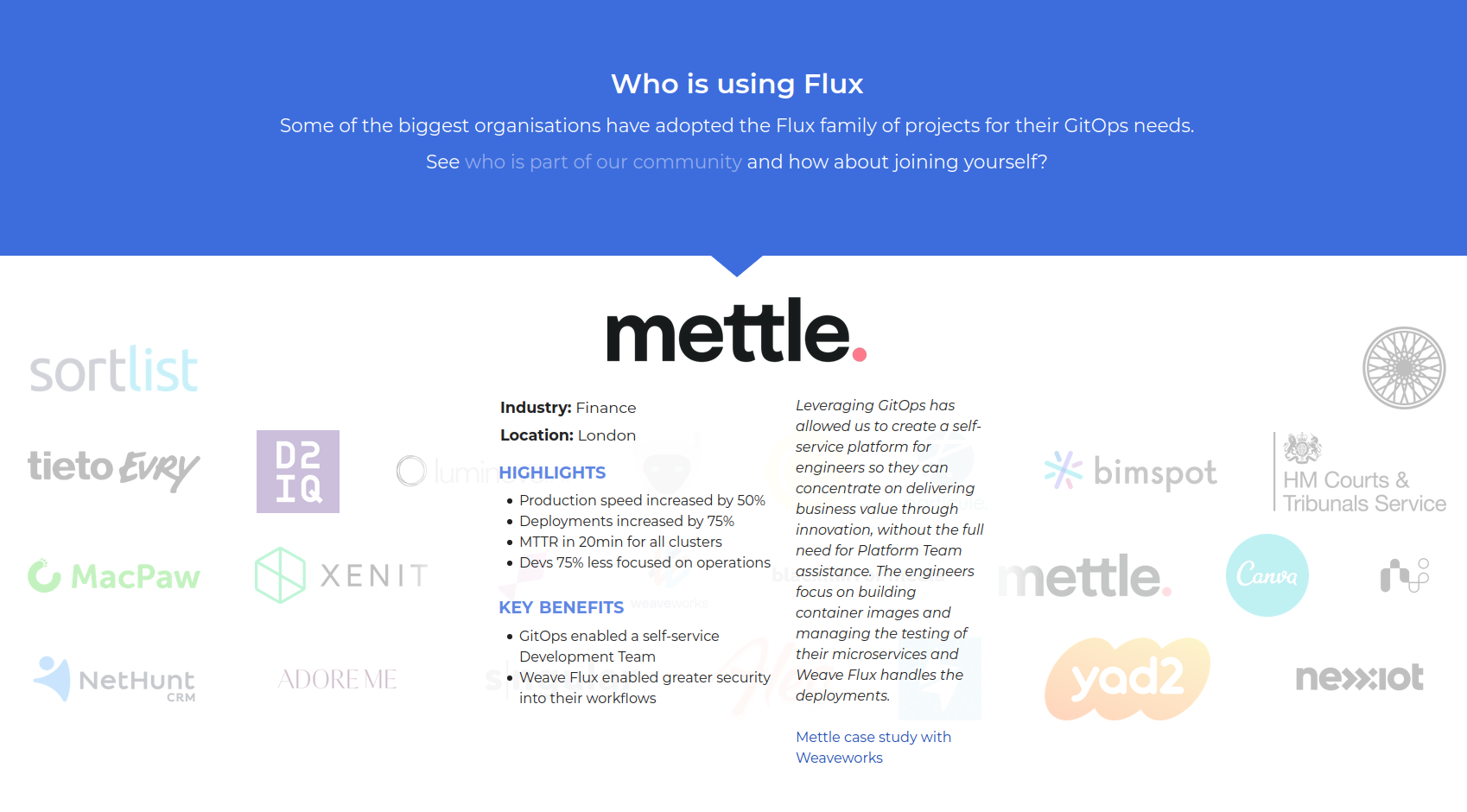 Who is using Flux
